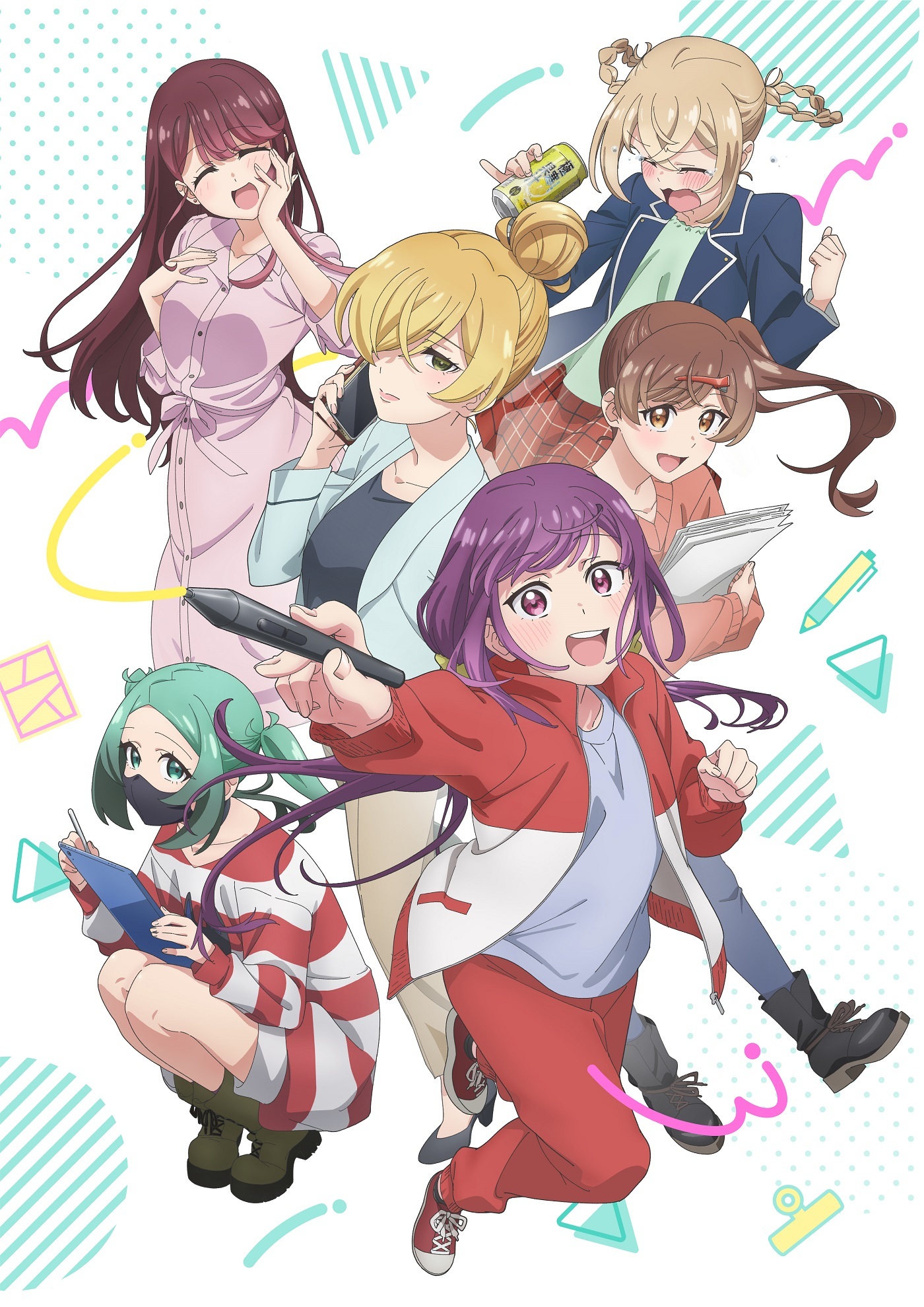 Egao no Taenai Shokuba desu Reveals Additional Cast Theme Songs First Promo